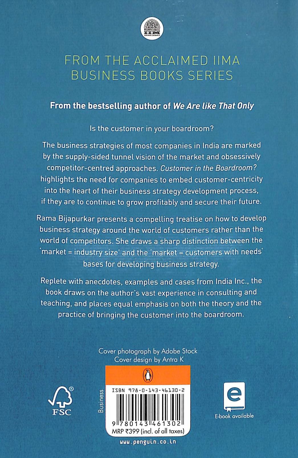 Customers in the Boardroom — back cover